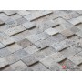 Traverten Eskitme Gümüş Duvar Taşları 5x5cm - DT1557